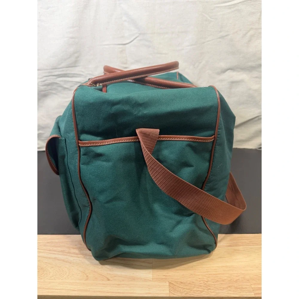 Ralph Lauren Duffle Bag Bundle Green Vintage Canvas Fragrance Travel Messenger
